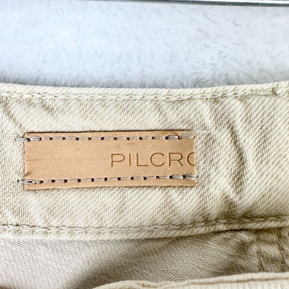 Anthropologie Pilcro The Annie Wide Leg Jeans Size 20W NWT Natural Khaki - Picture 8 of 13